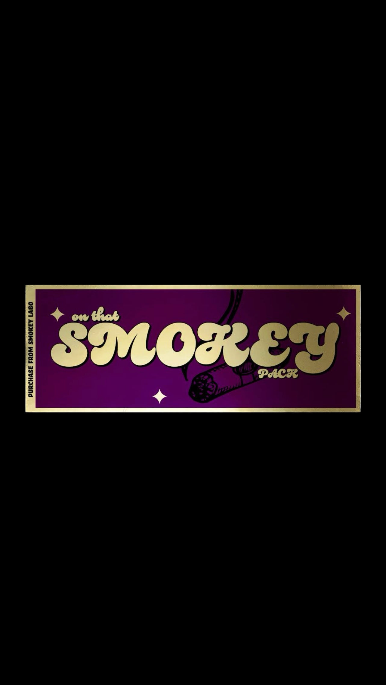 NEW Gold Chrome ‘On that Smokey pack’ sticker