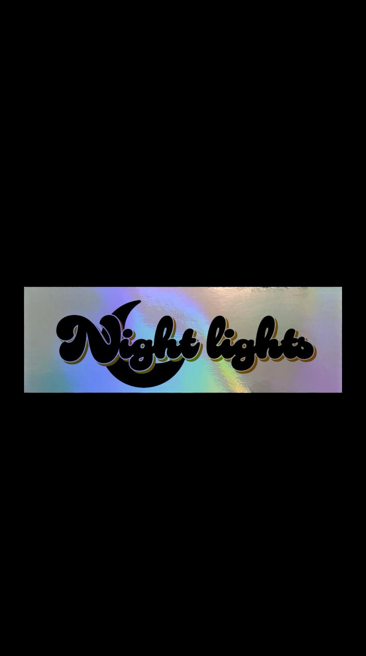 NEW Holographic Night Lights Smokey sticker