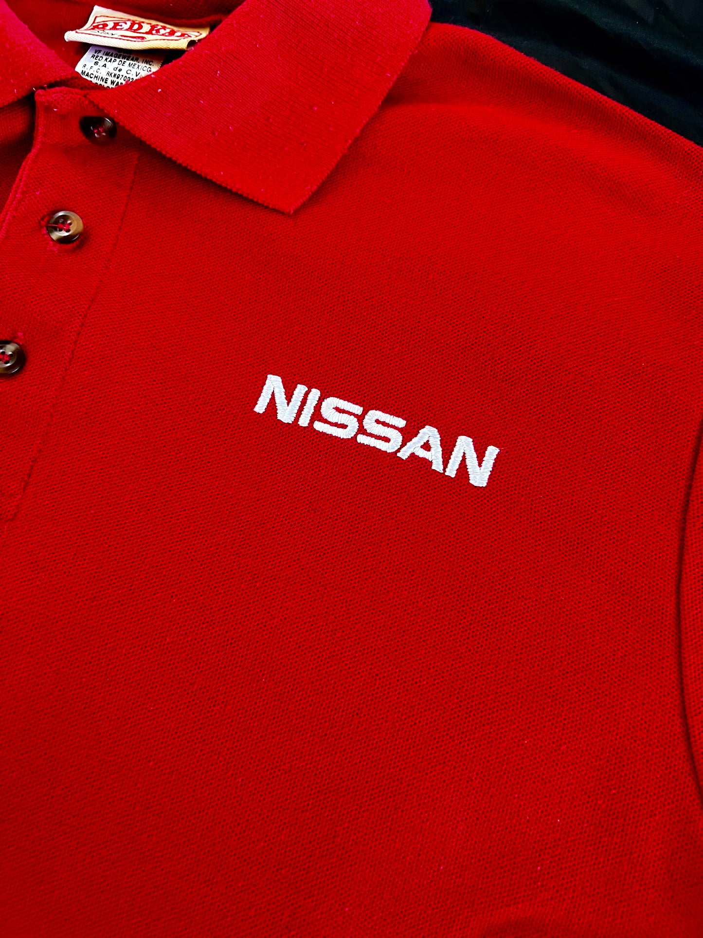 Nissan button up polo shirt